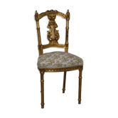 Golden wooden chair