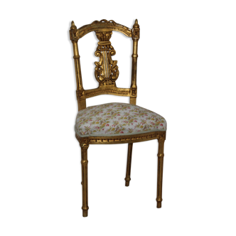 Golden wooden chair