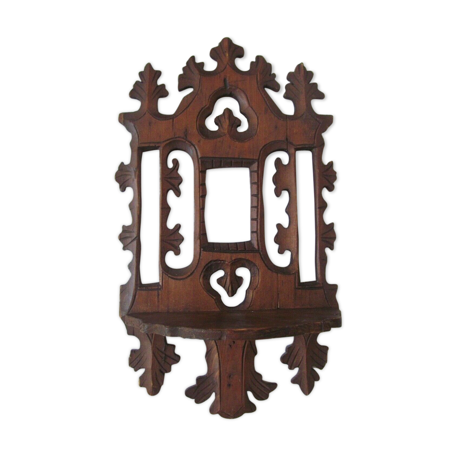 Shelf to hang in carved wood, early 20th century
