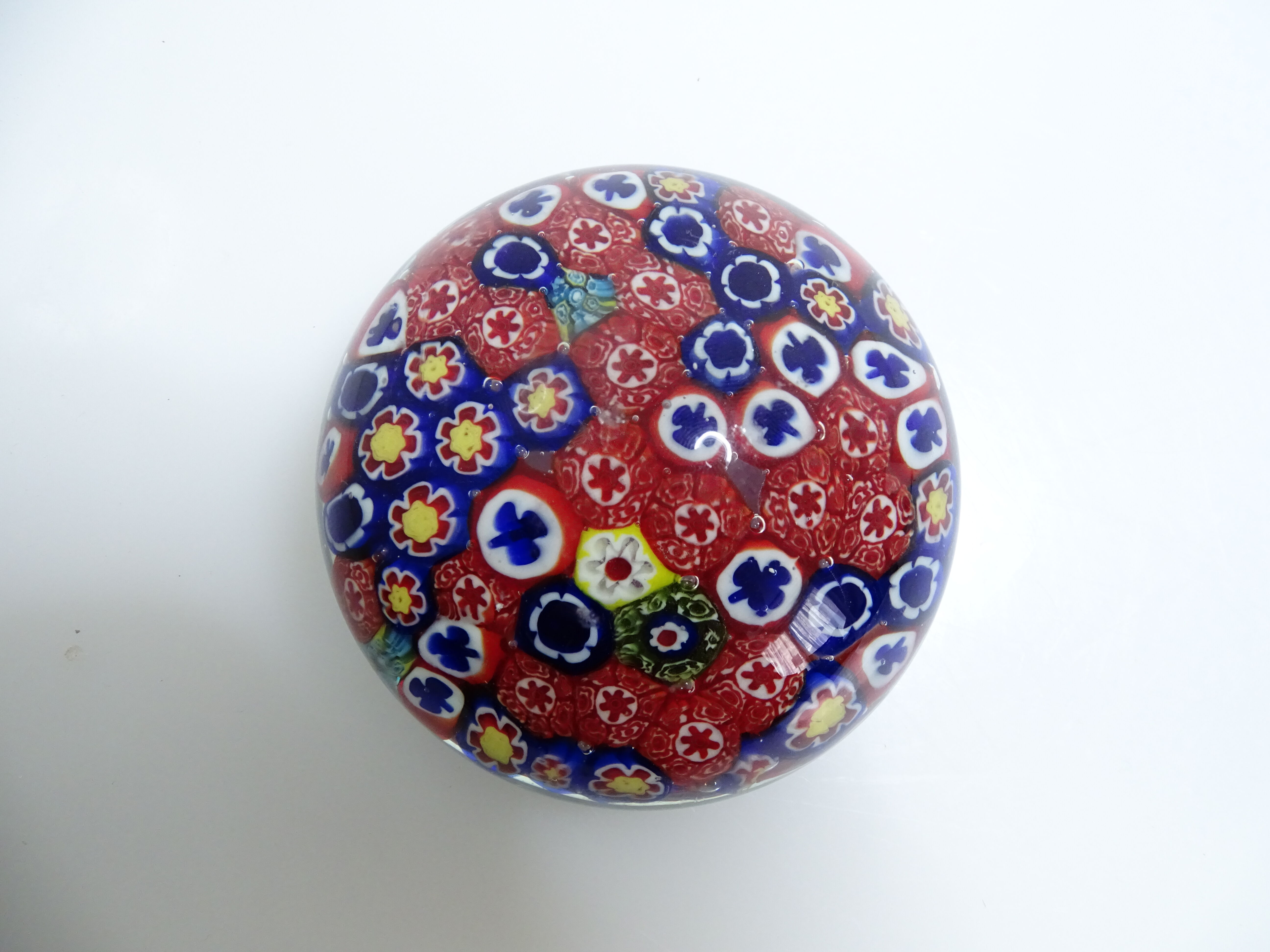 XXL paper press Murano Millefiori diameter 10 cm