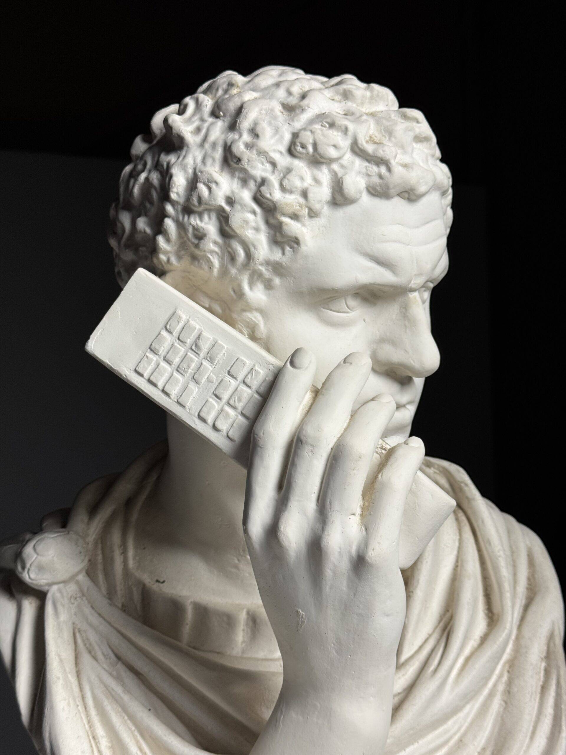 Buste en plâtre de Caracalla appelant