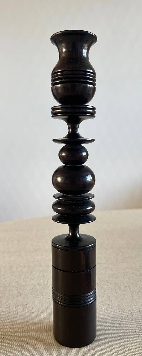 Scandinavian wooden candle holder,