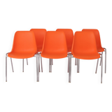 12 Stacking Chairs Vintage 1970s, Germany