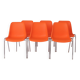 12 Stacking Chairs Vintage 1970s, Germany