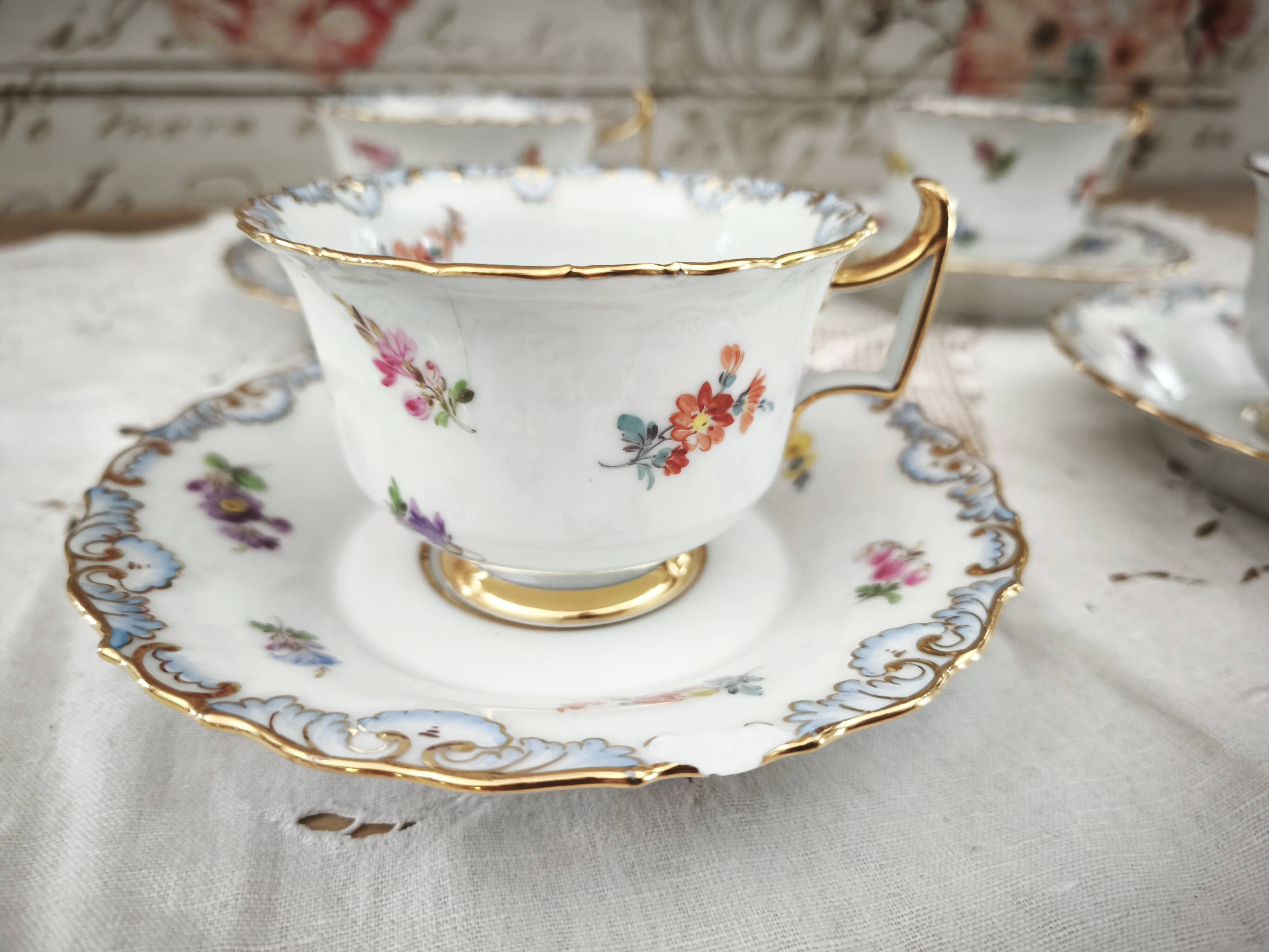 Meissen porcelain Art Nouveau long tea or coffee cup model 3