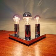 Space Age ceiling light in chrome metal, 1970s