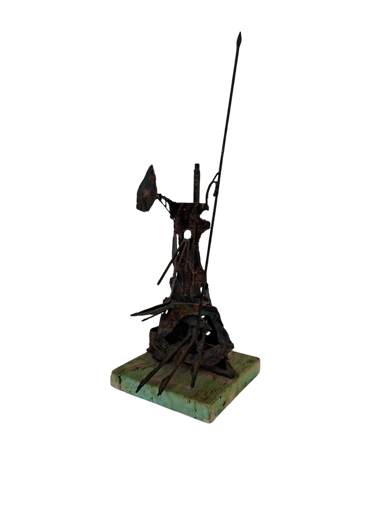 Scultura Brutalista "Don Chisciotte" in Rame – Un’Icona di Design Mid-Centu