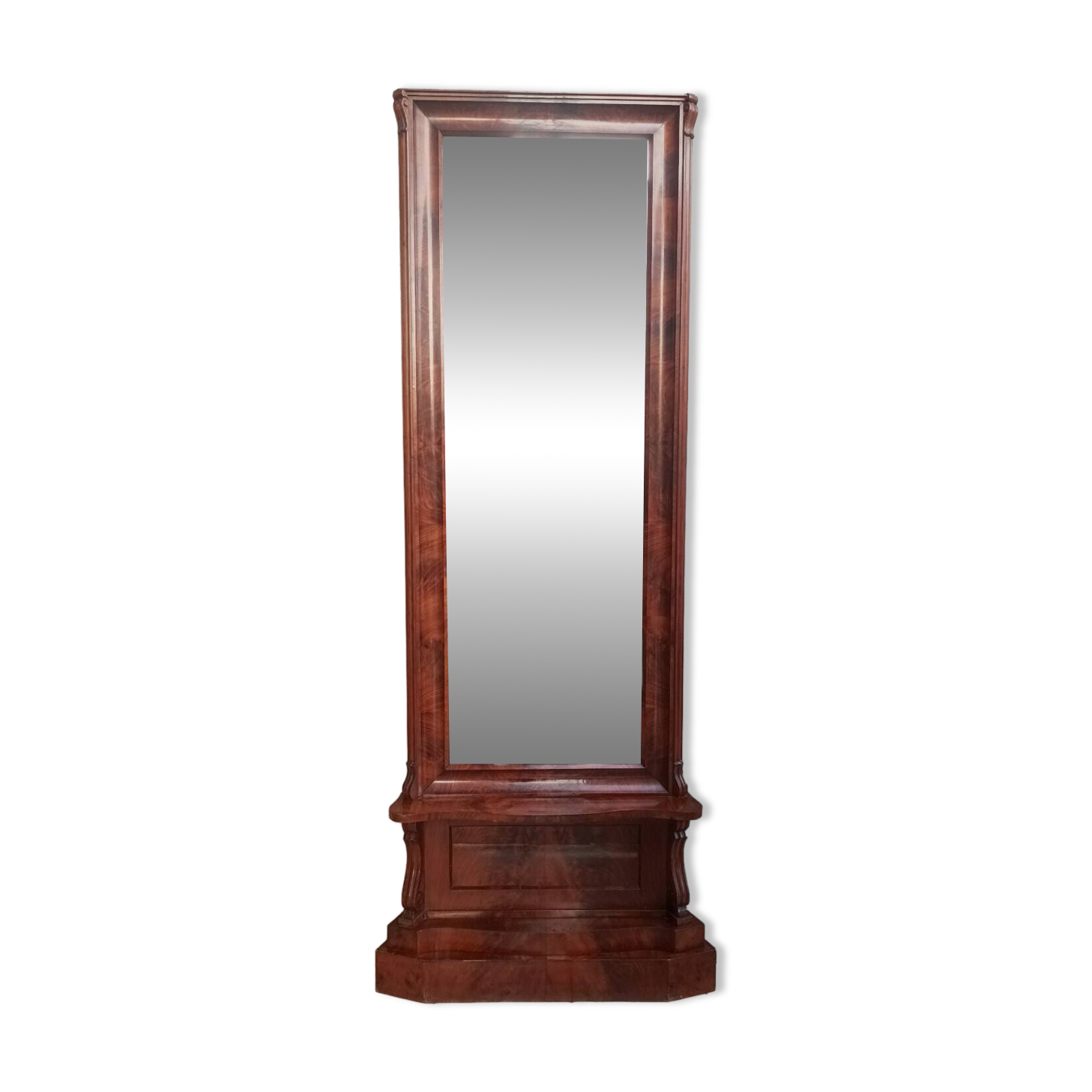 Large Empire mahogany mirror