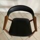 Fauteuil vintage modèle 213 en teck et simili cuir par Th. Harlev pour Farstrup Møbler