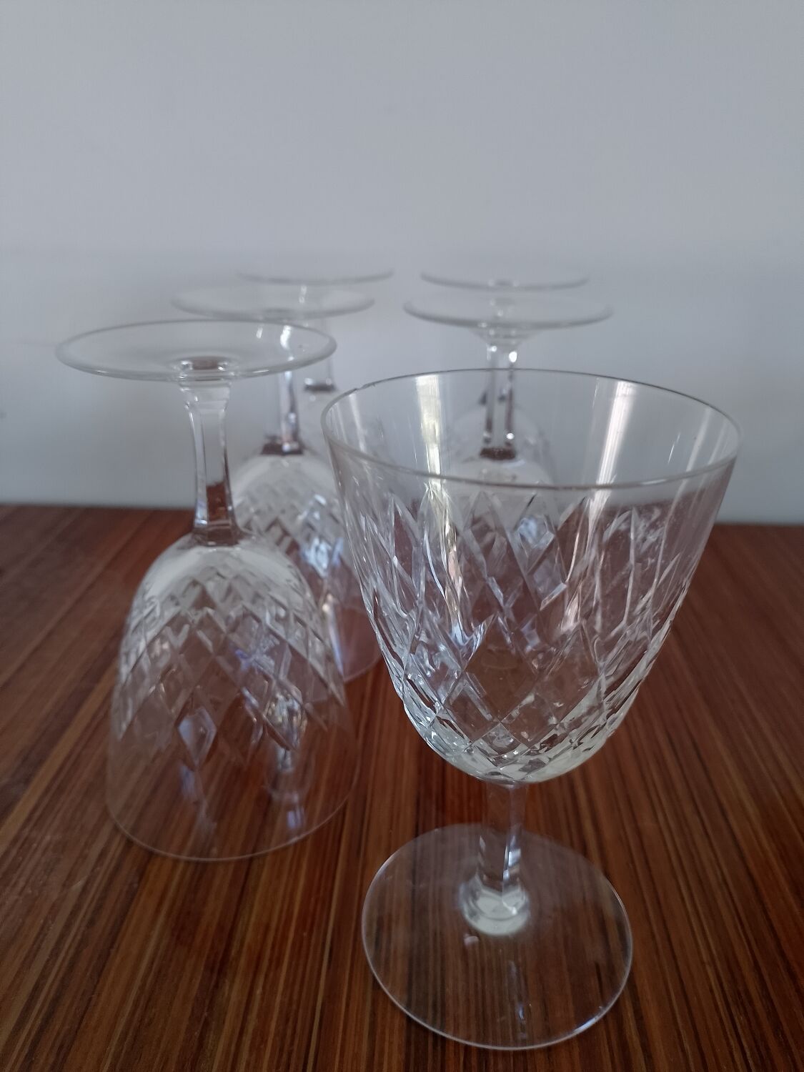 Set of wine glasses