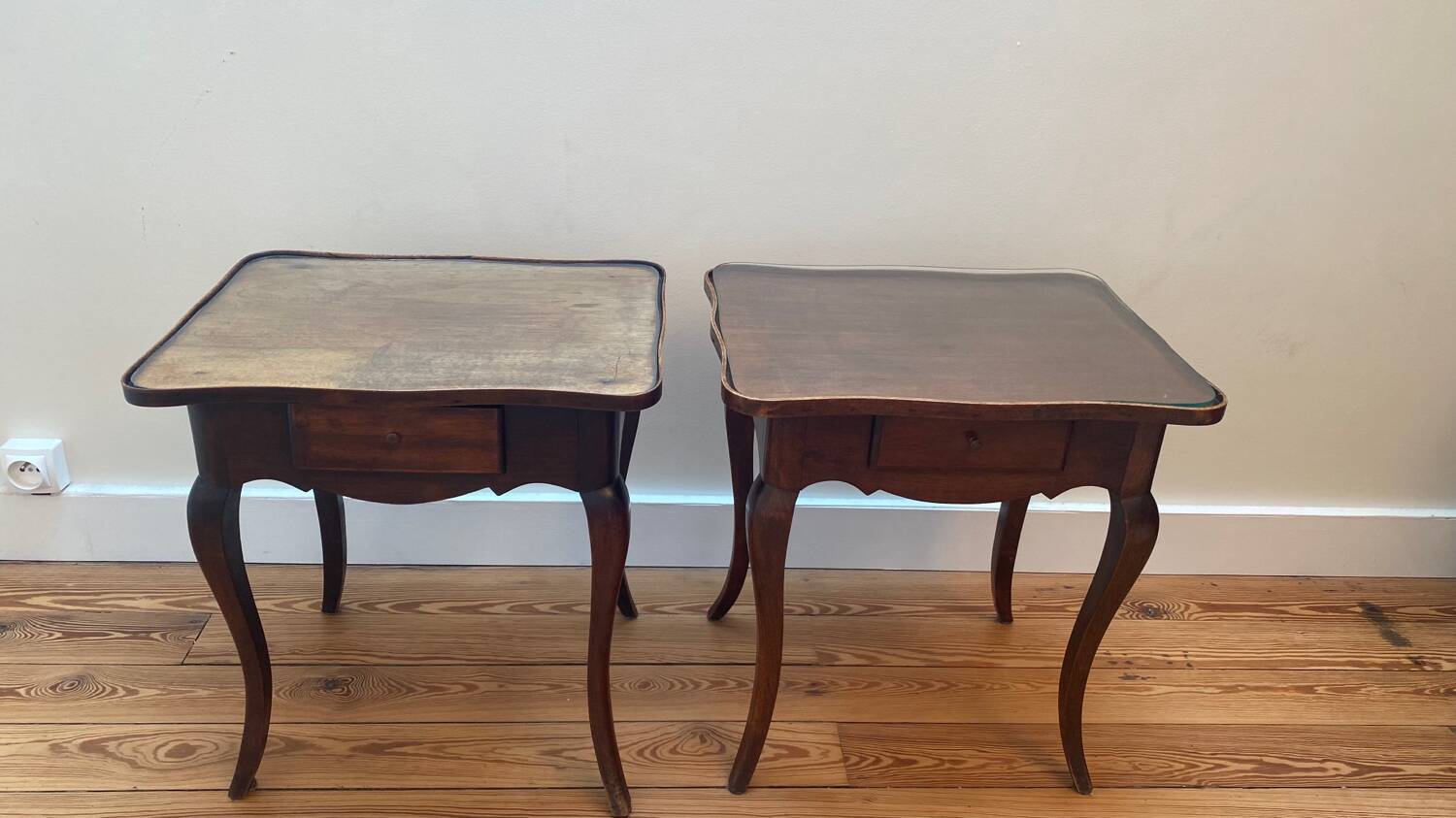 Pair of Louis XV style bedside tables