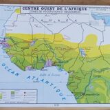 School poster rossignol montmorillon map west central africa n°21-22
