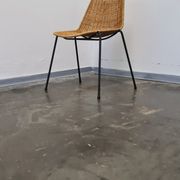 Wicker chair 1950