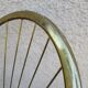 70s gold metal armchair