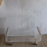 Plexiglass coffee table David Lange