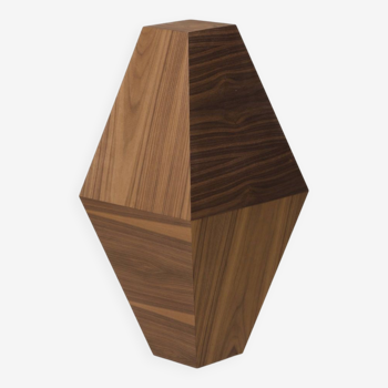 Brancusi endless column inspired pedestal table, real walnut
