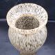 Speckled glass vase. Clichy glass.