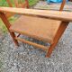 Scandinavian armchair of the 50s in cherry tree sitting in rope