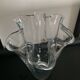 Vase mouchoir vintage en verre soufflé