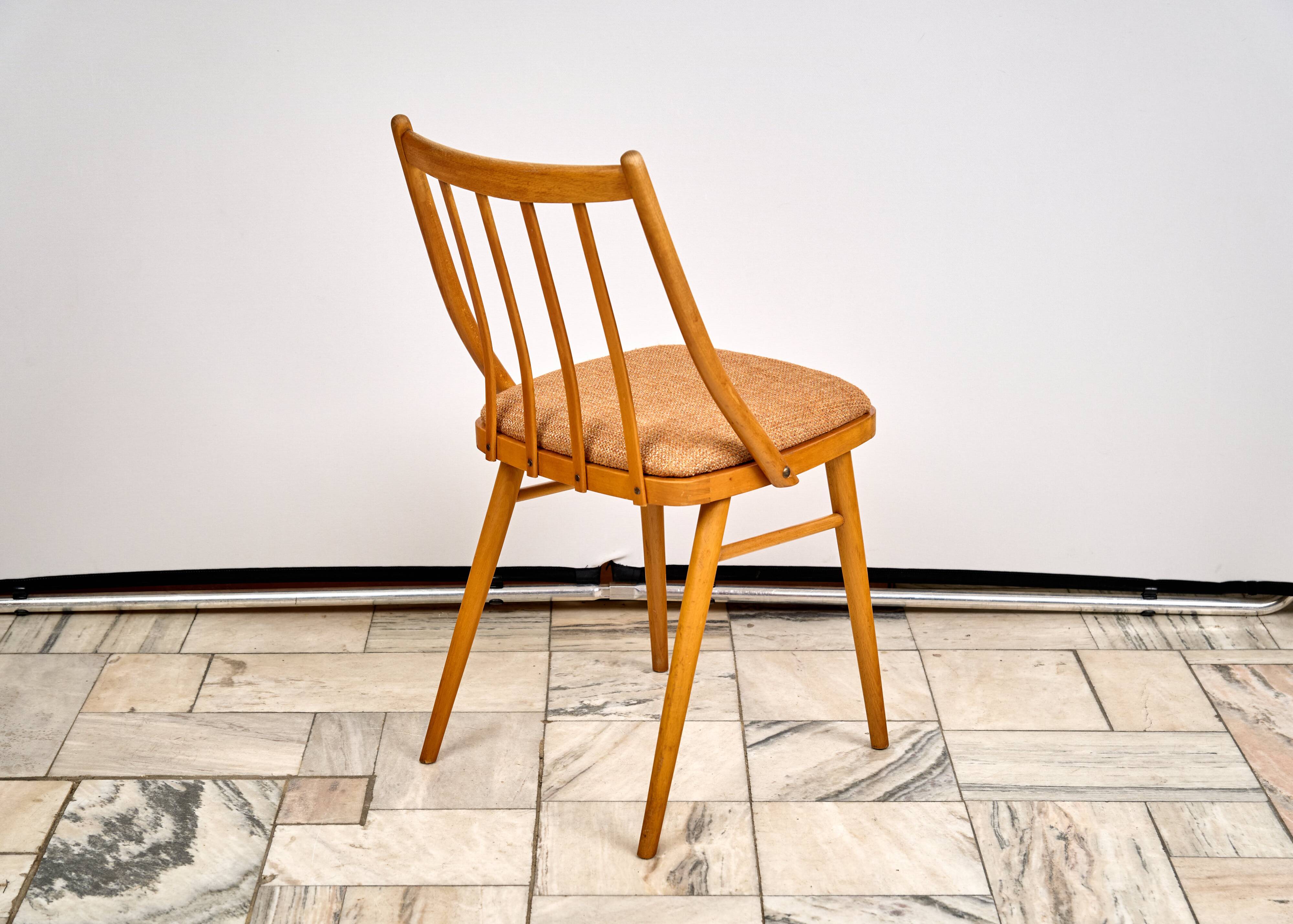 Set of 3 Dining Chairs by A. Suman, 1960s, Czechoslovakia