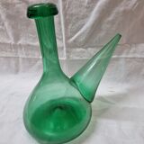 Morocco decanter in green glass