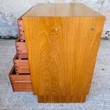 Scandinavian 4-drawer teak chest of drawers by Kempkes 1960s