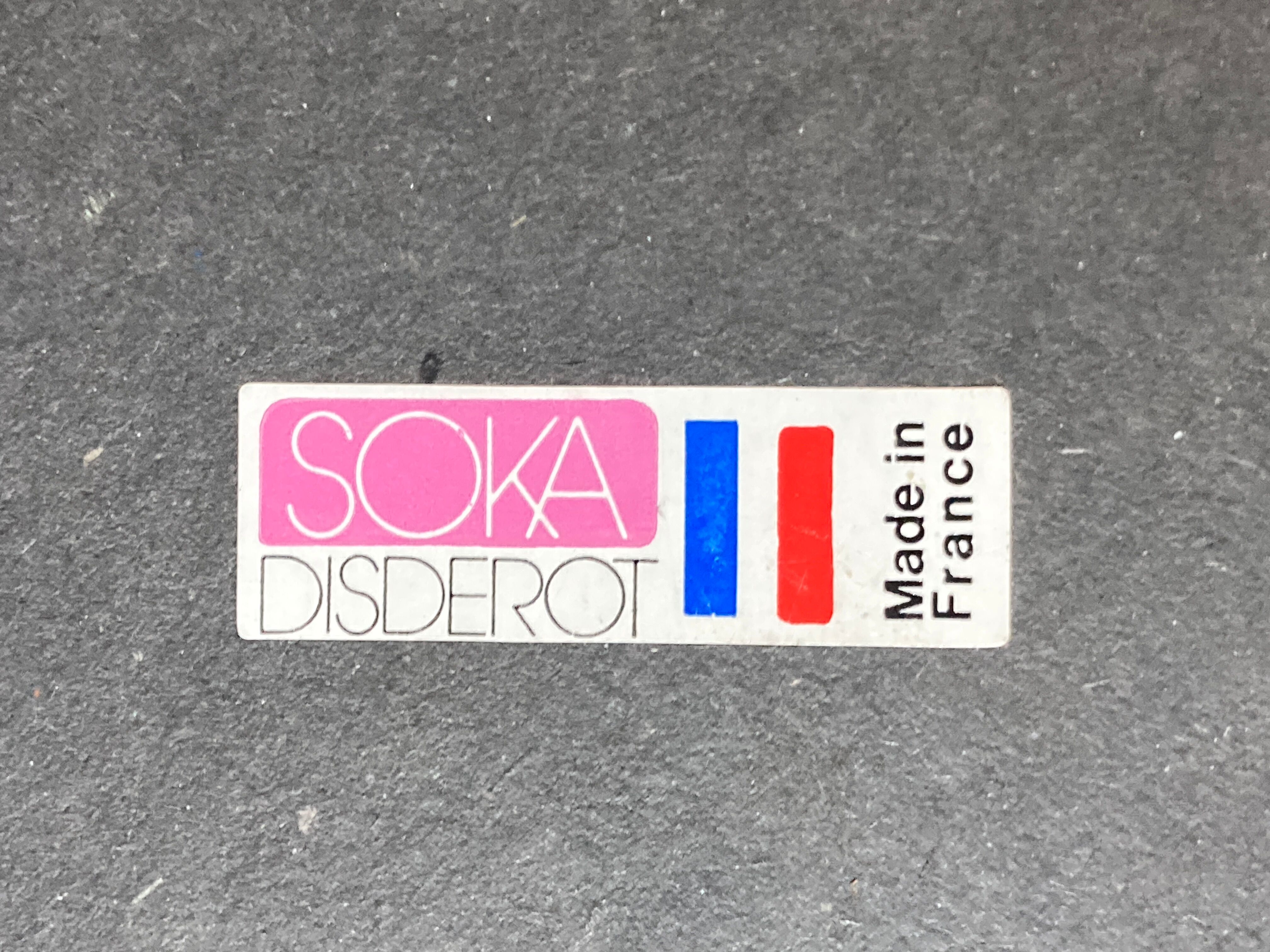 Pair of UFO Art Deco style desk or table lamps by Disderot for Soka, France 1970s