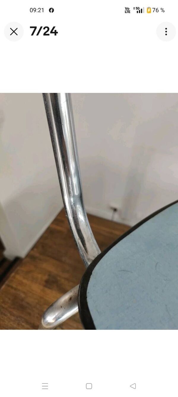 Chaise Jacques Hitier Pour Tubauto années 50 Assise style bakélite de