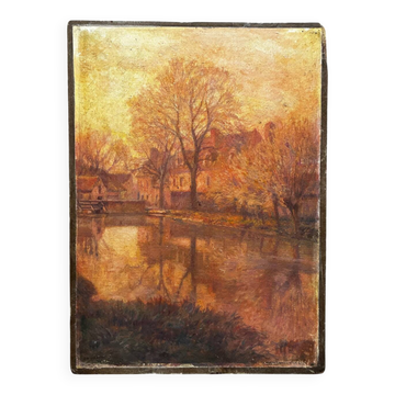 Indian summer in Dijon, Louis Auguste Girardot 19th century
