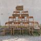 Set of 10 baumann chairs model sled 60s