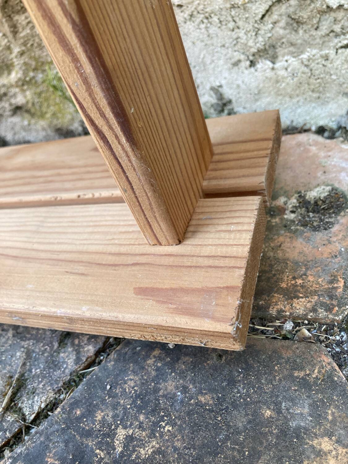 Vintage pine wall shelf