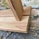 Vintage pine wall shelf