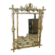 Napoleon III beaded mirror