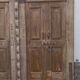 Large old double wooden door