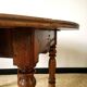 Antique shutter table in solid wood