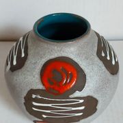 Ceramic ball vase west germany 50s