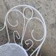 Paire de fauteuil en fer blanc ancien