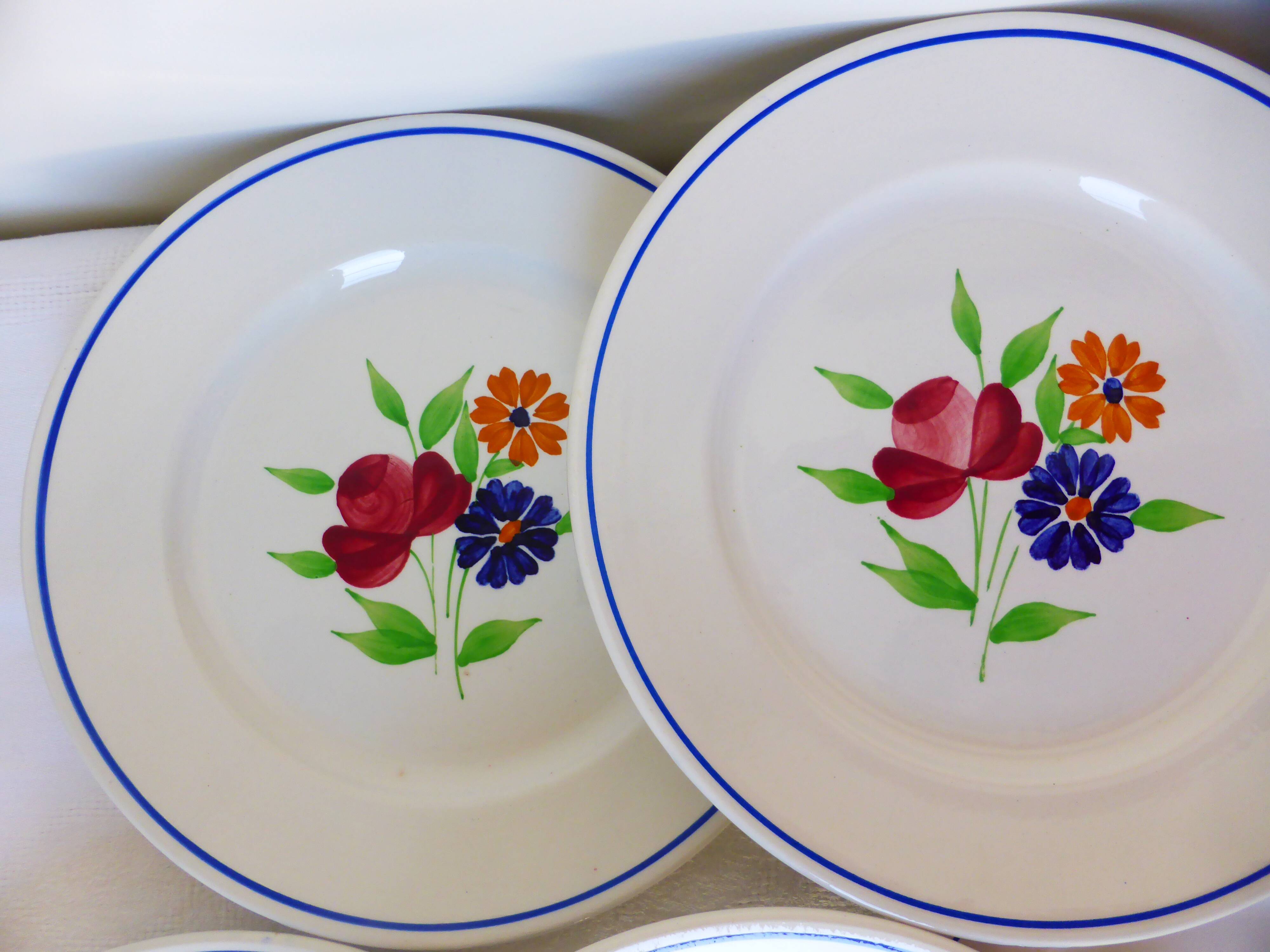 6 flat plates from the Badonviller factory 210336