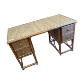 Bureau rotin année 60