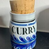 Set of 8 ceramic spice pots by Roger Capron