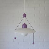 Suspension violette vintage / Lampe suspendue style Memphis Y2K