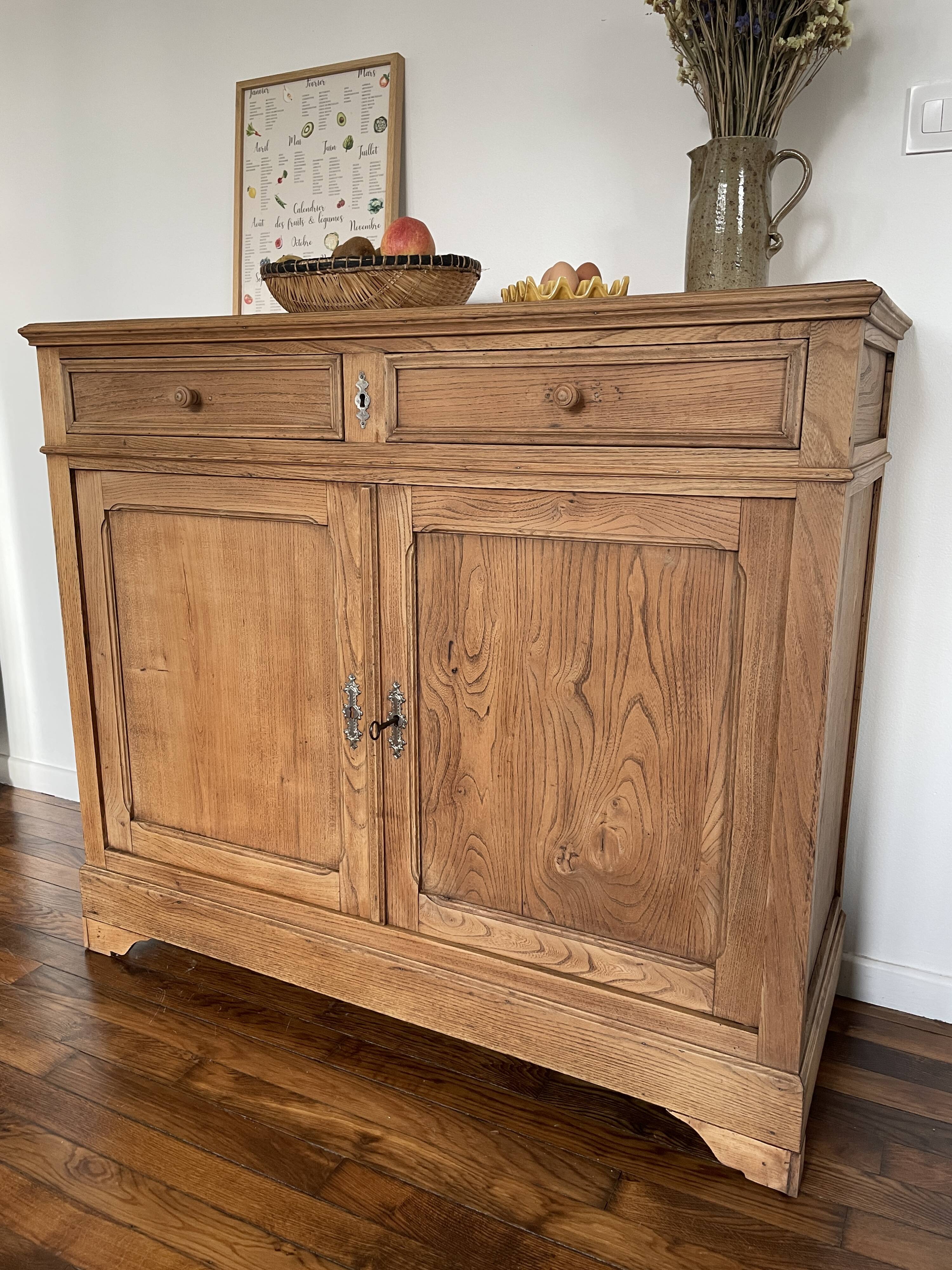 Rustic Buffet Raw Wood