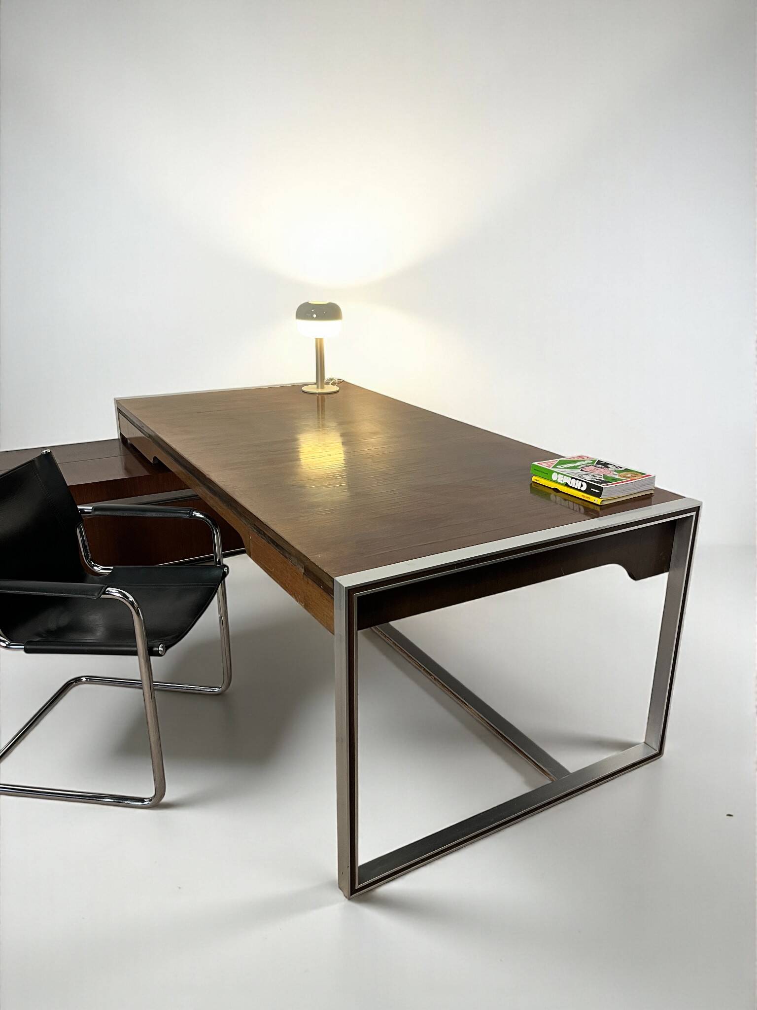 Minister's desk set + sideboard, Claude Gaillard for Ligne Roset, 1970
