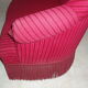 2-seater red velvet vintage sofa
