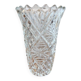 Large moulded glass vase - 1970s/80s
