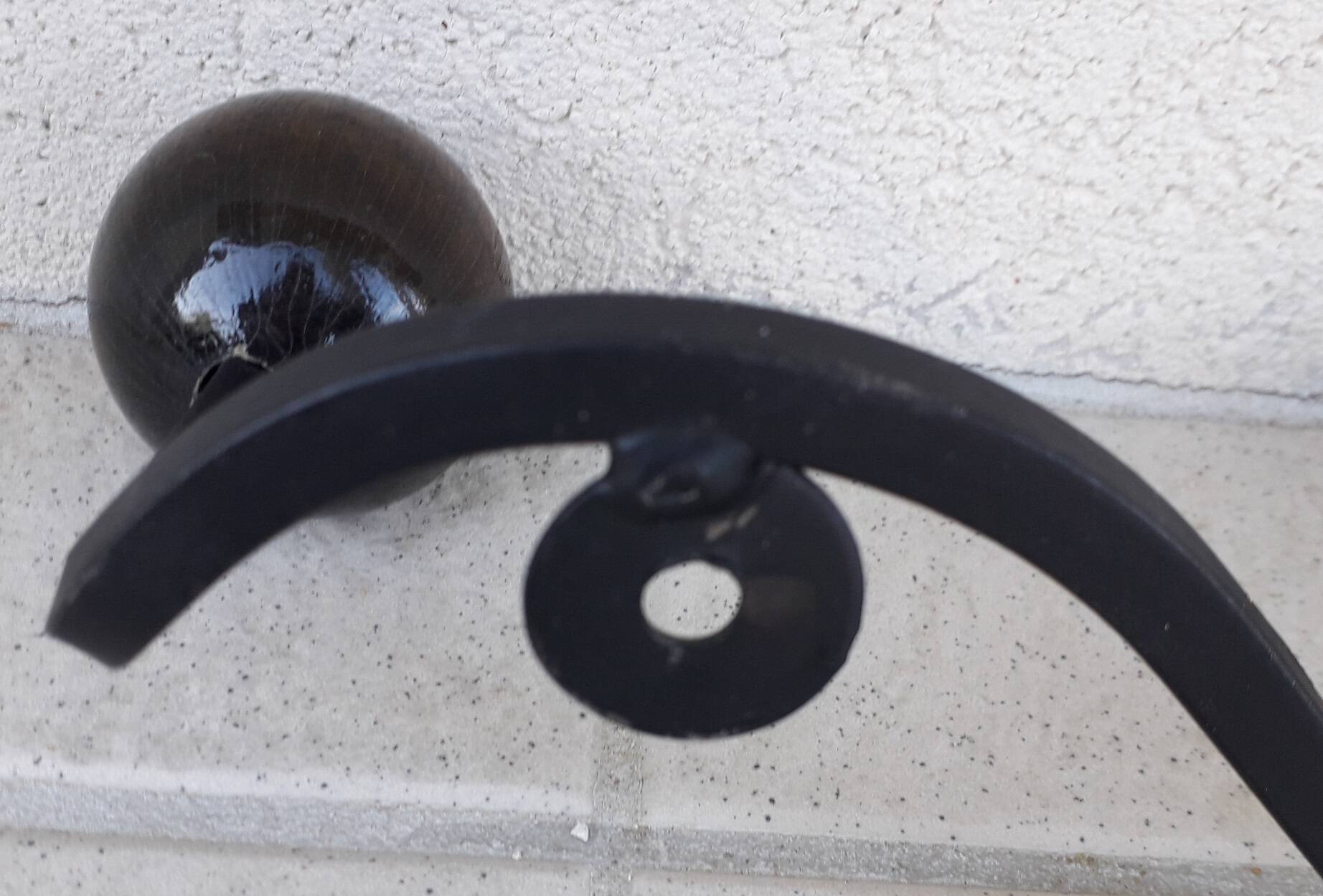 Coat rack with two hooks