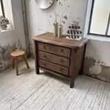 Solid elm aranjou chest of drawers