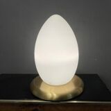 Murano Glass Egg Shaped Table Lamps, 1980s, Set of 2