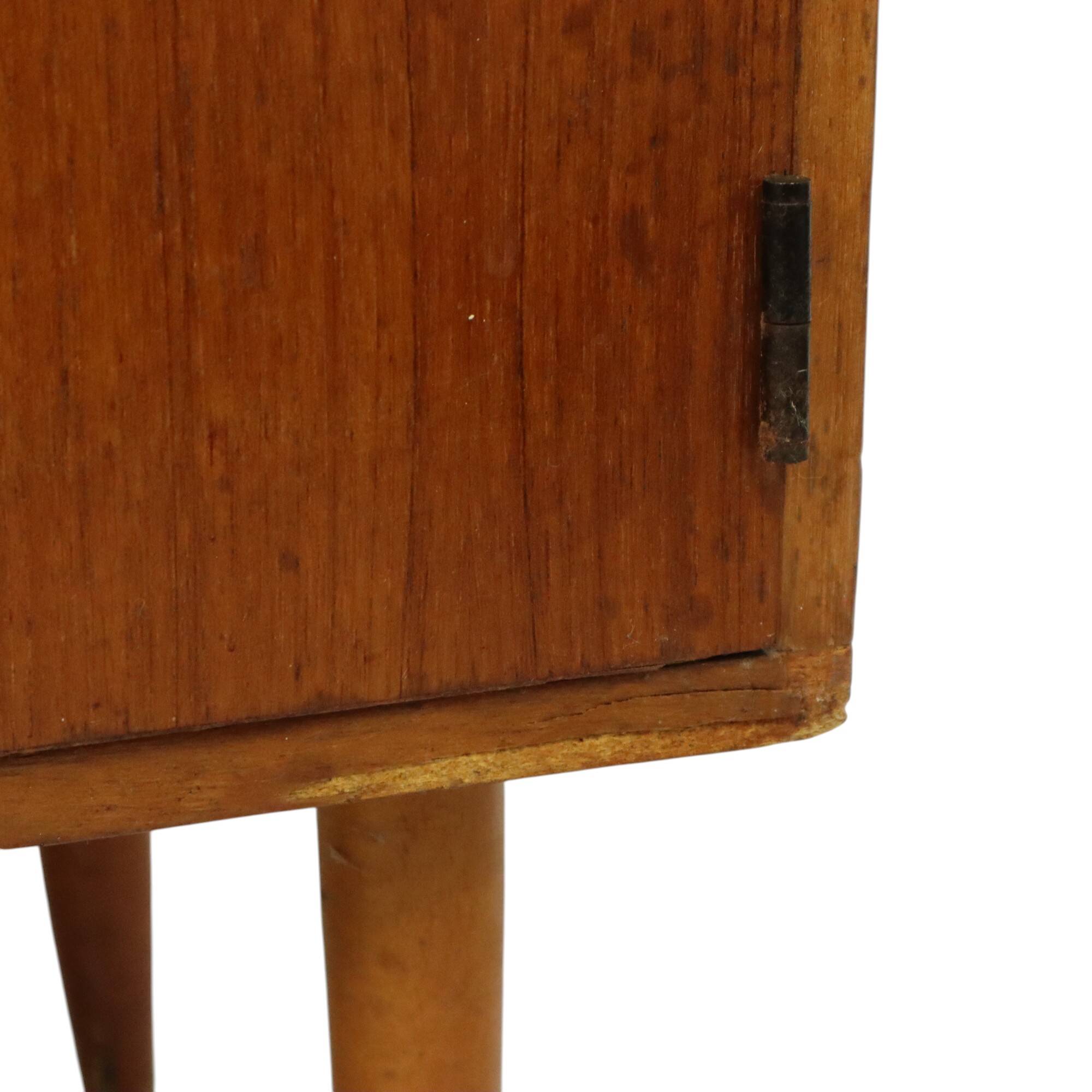 Vintage teak veneer sideboard, display cabinet, Scandinavian design