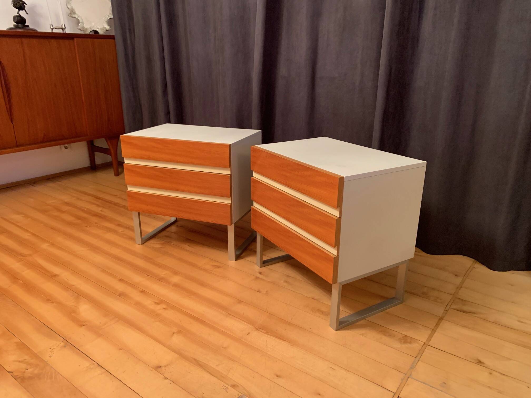 Set of two Interlübke chests of drawers, Germany, 1970s.